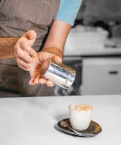 arkadia hot chai tea latte at a cafe