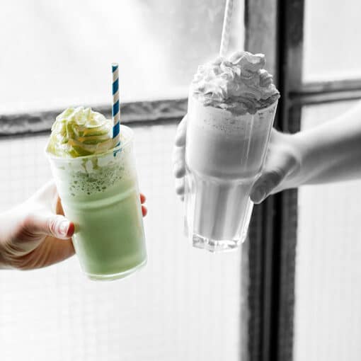 arkadia matcha tea frappe