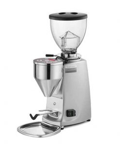 mazzer mini manual coffee grinder in silver