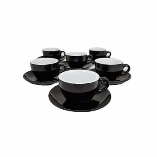 black cappuccino cups for cafes