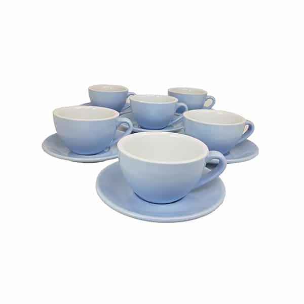 Baristapro Large Coloured Cappuccino Cups Segafredo Australia