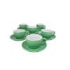 cappuccino cups for cafes in green