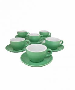 cappuccino cups for cafes in green