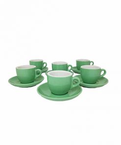 extra thick espresso cups in green