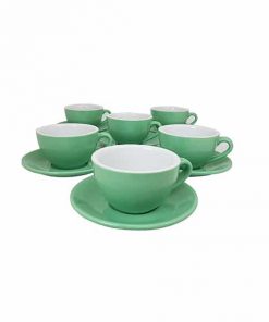 green cappuccino cups for cafes