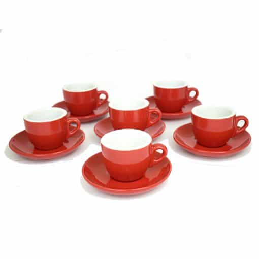 red cafe mugs