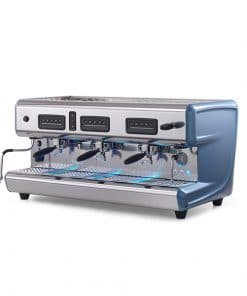 la san marco classic coffee machine with blue details