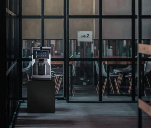 the Stylish Saeco Magic M2 office coffee machine