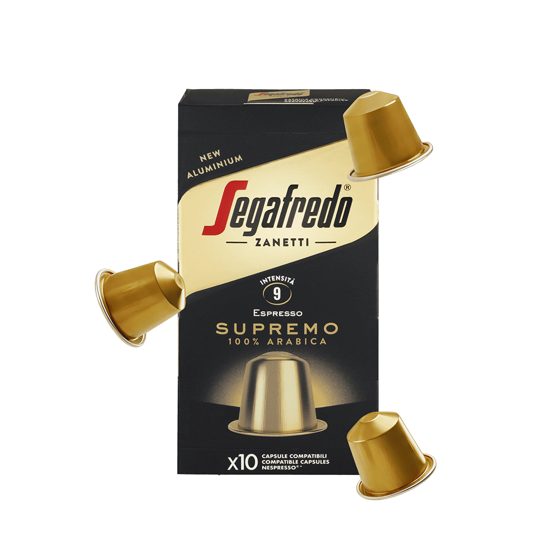 segafredo-capsule_nespresso-supremo_10-pack-a Supremo Arabica Coffee Capsules